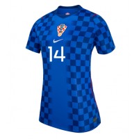 Dámy Fotbalový dres Chorvatsko Ivan Perisic #14 MS 2026 Venkovní Krátký Rukáv
